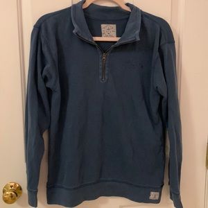Navy 1/4 zip sweatshirt
